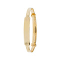 9 Carat (375) Yellow Gold Babies' Diamond Cut Expandable 3mm Bangle — 2.4g