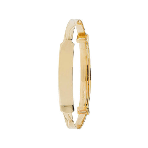 9 Carat (375) Yellow Gold Babies' Diamond Cut Expandable 3mm Bangle — 2.4g