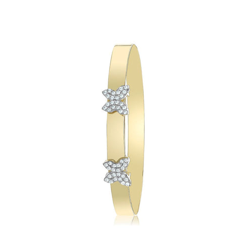 9 Carat (375) Yellow Gold Babies' Butterfly Baby Bangle — 3.5g