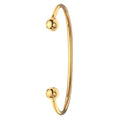 9 Carat (375) Yellow Gold Ladies' Solid Torc Bangle — 12.1g