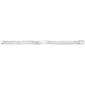 925 Sterling Silver Men's Curb ID Bracelet — 35.4g