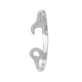 9 Carat (375) Yellow Gold Babies' White Spanner Bangle — 6.0g