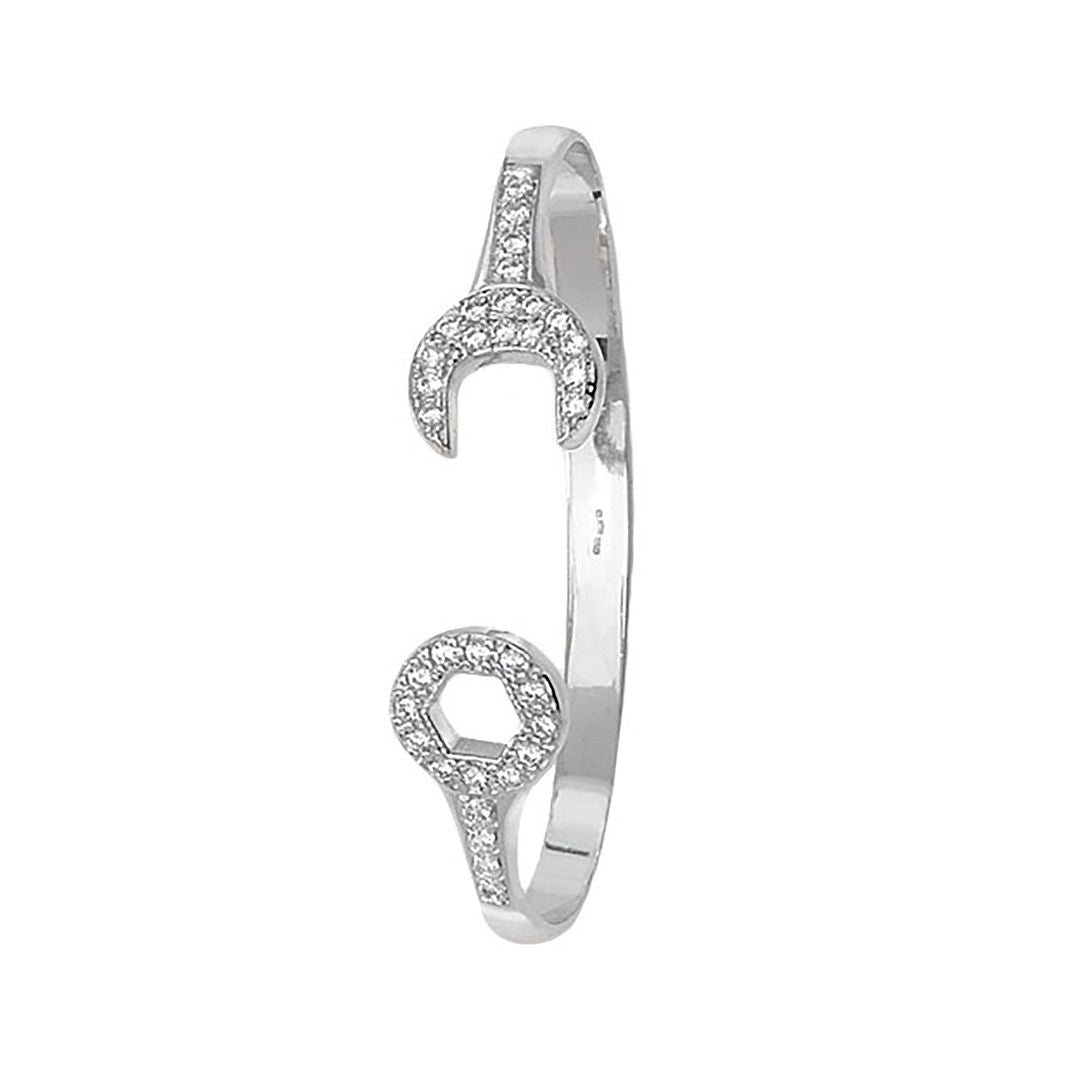 9 Carat (375) Yellow Gold Babies' White Spanner Bangle — 6.0g
