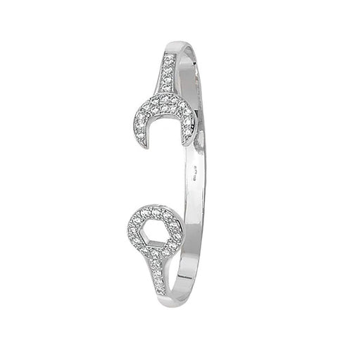 9 Carat (375) Yellow Gold Babies' White Spanner Bangle — 6.0g