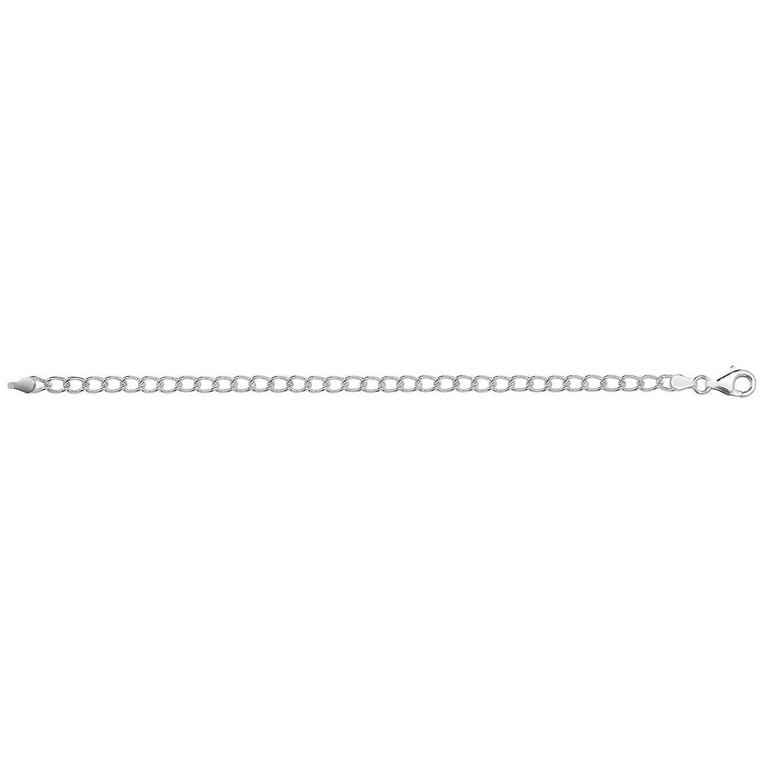 925 Sterling Silver Ladies' Curb Bracelet — 3.2g