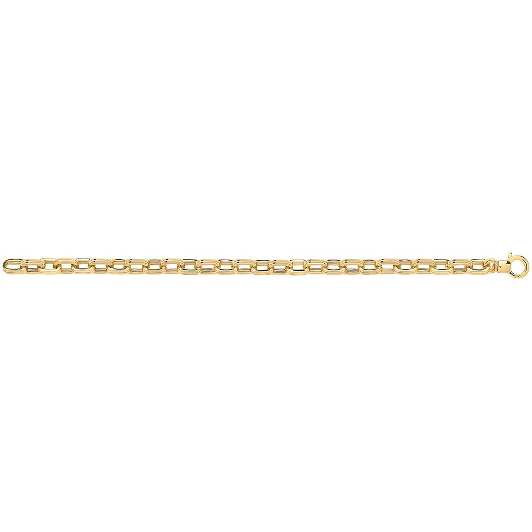 9 Carat (375) Yellow Gold Ladies' 7.5 Inches Fancy Bracelet — 8.2g
