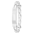 925 Sterling Silver Ladies' Round ID Expandable Bangle — 4.7g