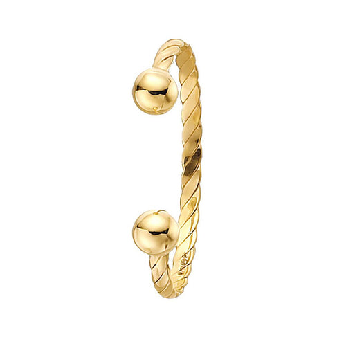 9 Carat (375) Yellow Gold Babies' Solid Torc Bangle — 5.3g