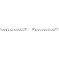 925 Sterling Silver Men's Curb ID Bracelet — 41.3g