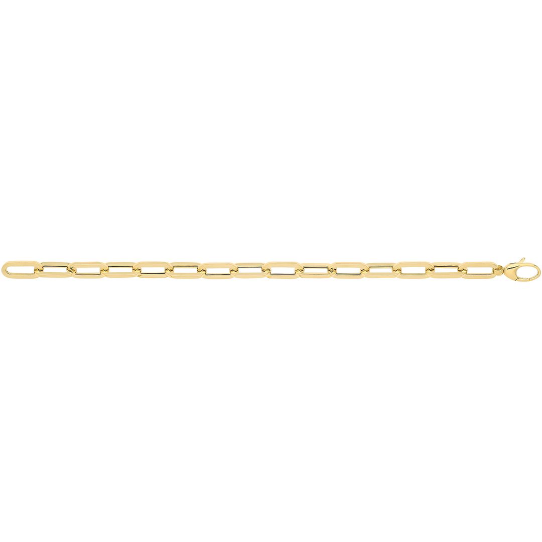 9 Carat (375) Yellow Gold Unisex Hollow Bracelet — 9.2g