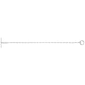 925 Sterling Silver Unisex T Bar Bracelet — 2.2g