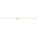 9 Carat (375) Yellow Gold Ladies' 7 Inches Hamsa Bracelet — 0.8g