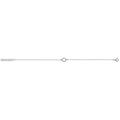 925 Sterling Silver Ladies' Open Circle Bracelet — 0.9g