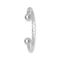 925 Sterling Silver Babies' Twisted Torc Bangle — 5.0g