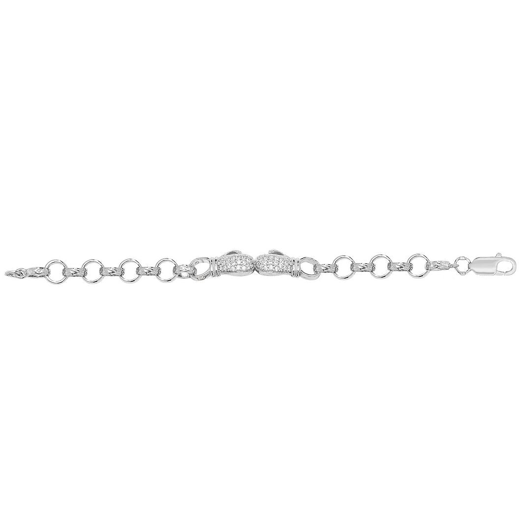 925 Sterling Silver Babies' Boxing Glove Bracelet — 9.6g