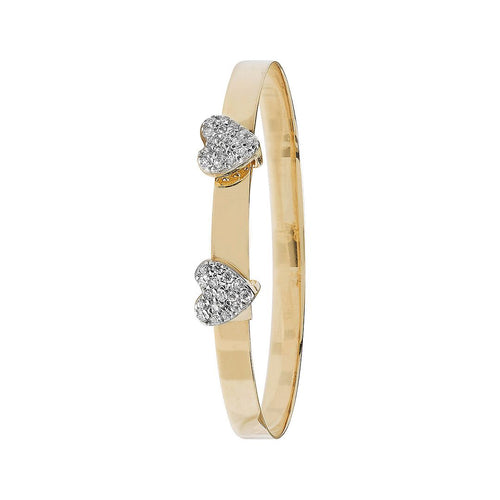 9 Carat (375) Yellow Gold Babies' Expandable 4mm Bangle — 3.6g