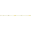 9 Carat (375) Yellow Gold Unisex Round ID Bracelet — 0.9g