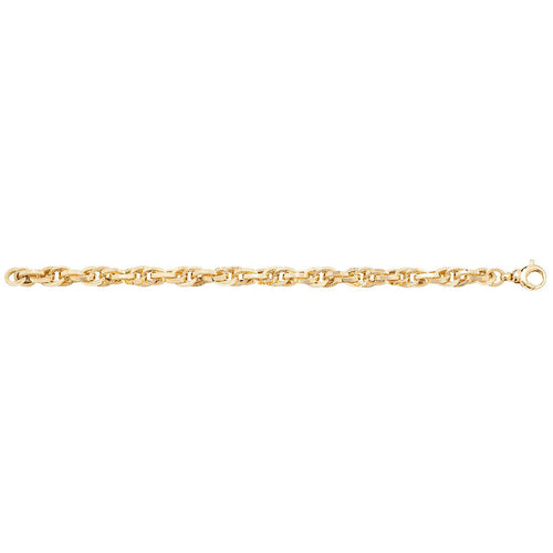 9 Carat (375) Yellow Gold Ladies' 7.5 Inches Fancy Bracelet — 7.8g