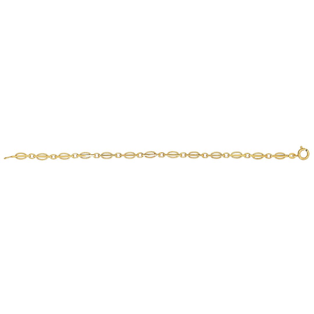9 Carat (375) Yellow Gold Ladies' 7.5 Inches London Transp Bracelet — 2.8g