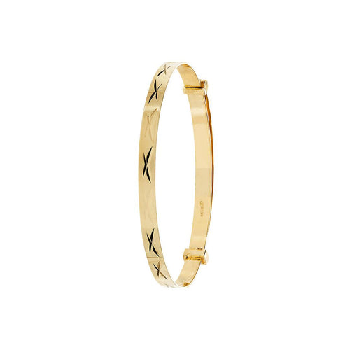 9 Carat (375) Yellow Gold Babies' Expandable 3mm Bangle — 2.0g