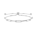 925 Sterling Silver Unisex Paper Clip Bracelet — 4.0g