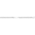 925 Sterling Silver Unisex Gents Curb ID Bracelet — 27.5g