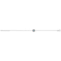 925 Sterling Silver Unisex Sun Beam With Turquoise Stone Bracelet — 1.4g