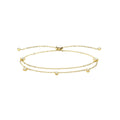 9 Carat (375) Yellow Gold Unisex Double Chain Pull Style Bracelet — 1.2g