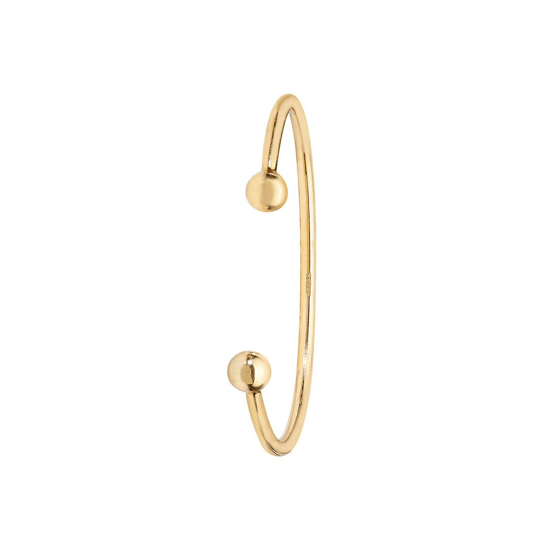 9 Carat (375) Yellow Gold Babies' Solid Torc Bangle — 4.2g
