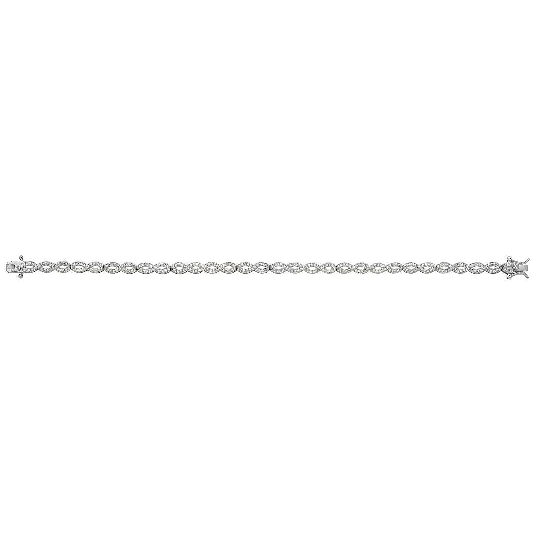 925 Sterling Silver Ladies' Bracelet — 8.7g