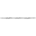 925 Sterling Silver Ladies' Triple Mum Bracelet — 9.6g