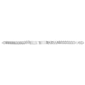 925 Sterling Silver Men's Cuban ID Bracelet — 28.0g