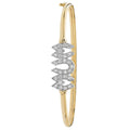9 Carat (375) Yellow Gold Ladies' Mum Bangle — 4.5g