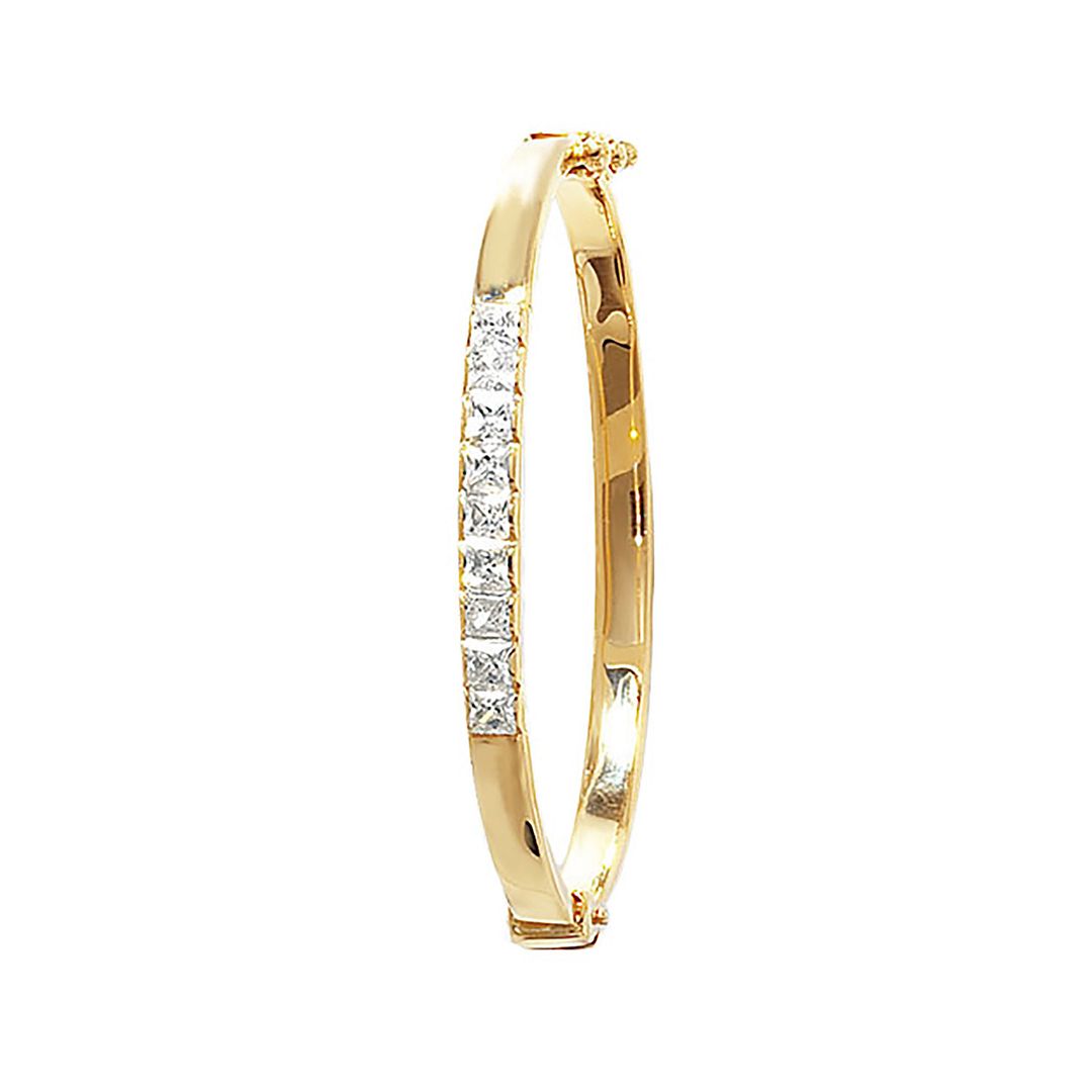 9 Carat (375) Yellow Gold Babies' 4mm Bangle — 5.9g