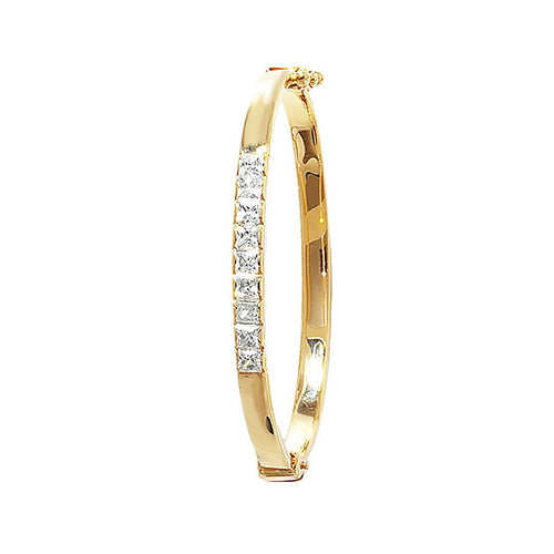 9 Carat (375) Yellow Gold Babies' 4mm Bangle — 5.9g