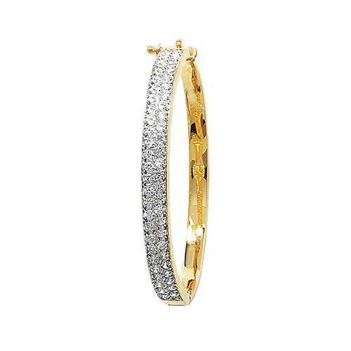 9 Carat (375) Yellow Gold Babies' 5mm Bangle — 7.6g