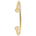9 Carat (375) Yellow Gold Men's Solid Torc Bangle — 30.1g