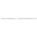 925 Sterling Silver Ladies' Anchor Set ID Bracelet — 9.5g