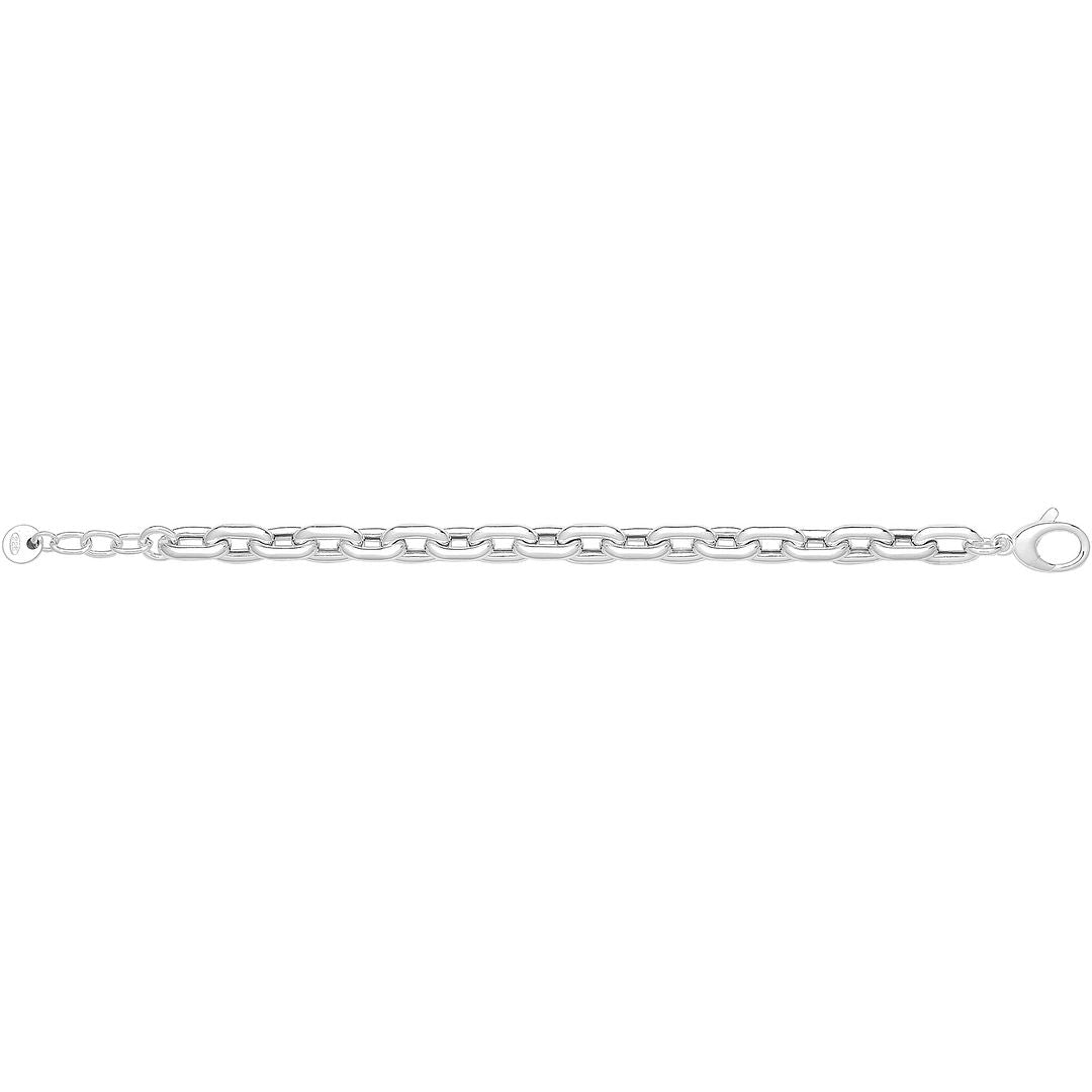 925 Sterling Silver Unisex Solid Rolo Bracelet — 19.6g