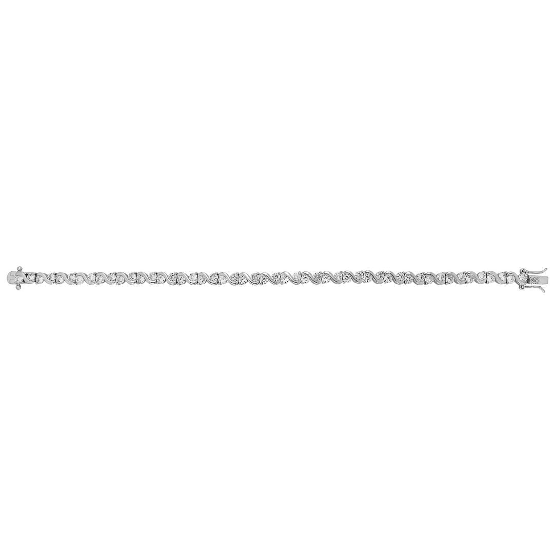 925 Sterling Silver Ladies' Bracelet — 14.5g