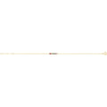 9 Carat (375) Yellow Gold Unisex Rainbow Bar Chain Bracelet — 0.8g