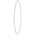 925 Sterling Silver Ladies' Round Plain Bangle — 4.3g