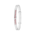 925 Sterling Silver Babies' Round Little Princess Expandable Bangle — 4.3g