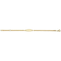 9 Carat (375) Yellow Gold Babies' 5+1 Inches ID Bracelet — 1.9g