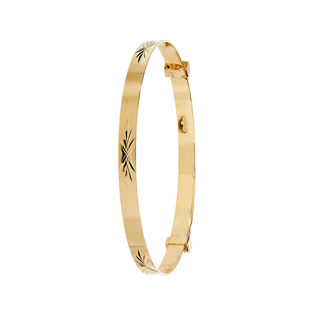 9 Carat (375) Yellow Gold Babies' Expandable 3mm Bangle — 2.0g