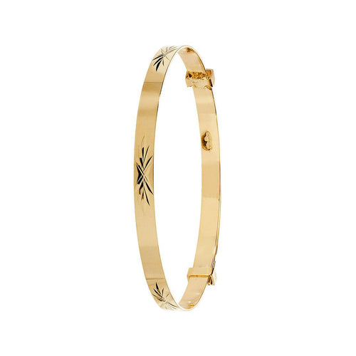 9 Carat (375) Yellow Gold Babies' Expandable 3mm Bangle — 2.0g