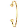 9 Carat (375) Yellow Gold Men's Solid Torc Bangle — 24.8g