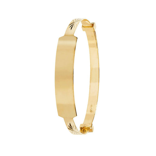 9 Carat (375) Yellow Gold Babies' Expandable 3mm ID Bangle — 2.2g