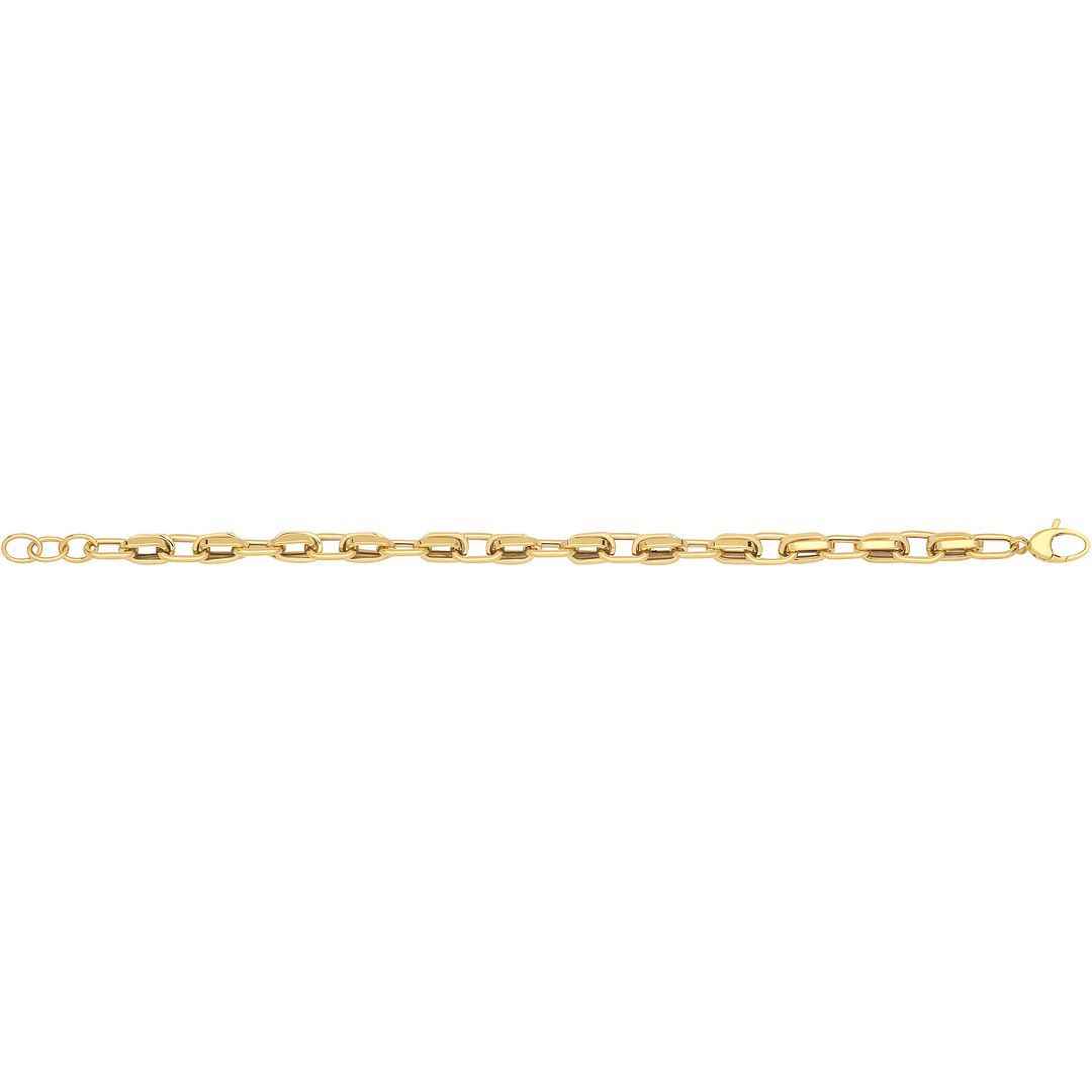 9 Carat (375) Yellow Gold Unisex Hollow Bracelet — 4.2g