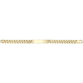 9 Carat (375) Yellow Gold Unisex Hollow ID Bracelet — 15.5g